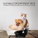 Non Slip Cat Food Bowl - Stress Relief for Whisker Fatigue - Wide Shallow Design - Safe Food-grade Material - Black+White - Buy Online on GoSupps.com