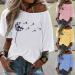 Shop Ppanguding Women's Off Shoulder Rainbow T-Shirt - Summer Graphic Top | Stylish Blouse for All Occasions - Buy Online on GoSupps.com