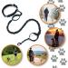 Premium Belt Bag with Jogging Leash for Dogs - Reinforced Stitches & Shock-Absorbing Bungee - Black/Blue - Buy Online on GoSupps.com
