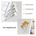 8 Pcs Fan Facial Brushes - Soft Mask Applicator Tools for Glycolic Peels/Masques (White/Yellow) - Buy Online on GoSupps.com