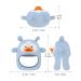 Baby Teether Set - Anti-Drop Silicone Teething Toys for Infants 3+ Months - Soothing Relief, Less Dust & Hair Adhesion - 3 Pack (Green+Blue+Grey) - Buy Online on GoSupps.com