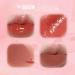 Moisturizing Lip Gloss Shiny Lip Gloss Double Matte Lip Clay | Earphone Case Glossy Lip Tint Lip Balm with Heart-Shaped Applicator Long Lasting for S - Buy Online on GoSupps.com