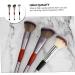 SOESFOUFU 3pcs Double-ended Makeup Brush Blush Brush Double-head Brush Hair Bubbles for Wooden Handle - Buy Online on GoSupps.com