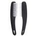 Nail Brush for Cleaning Fingernails ZUFUGHJK 2 Pack Black Fingernail Scrub Brush Multifunctional Plastic Handle Pedicure Brushes Nail Scrub Brush Set Manicure Brush for Toes and Nails Women Men