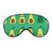 Cute Avocados Face Sleep Mask Eye Cover for Sleeping Blindfold with Adjustable Strap Blocks Light Night Travel Nap for Men Women