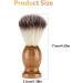 Men's Shaving Brush with Real Wood Base and Nylon Hair - Perfect for Wet Shave | Razor Brush for Shaving Foam - Buy Online on GoSupps.com
