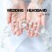 Unicra Silver Wedding Crystal Flower Hair Vine | Bridal Headpiece & Hair Accessories for Brides - Buy Online on GoSupps.com