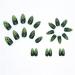 Nail art patches beautiful and fashionable nail patches finger decorations cosmetics and decorative supplies green flame almond nails simple and fashionable European and American finished fake n R788 Green Flame - Buy Online on GoSupps.com