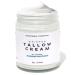 Whipped Tallow Skin Cream GRASS FED + Plain No Additives Tallow Face Cream Tallow Lotion Glass Jar Tallow Balm Beef Tallow Moisturizer (8 oz.) 8 Ounce (Pack of 1)