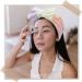 Gangel Fashion Tie Dye Makeup Headband and Wrist Bands Set - Soft Elastic Bow-Knot Spa Headband for Women - Microfiber Hair Wrap and Coral Fleece Skin Care Head Scarf - Buy Online on GoSupps.com