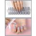 Kalolary 20PCS Gray Gel Nail Polish Strips: Full Wraps Self-Adhesive Stickers with File & Stick - UV/LED Lamp Required - Buy Online on GoSupps.com