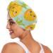 Super Absorbent Yellow Pineapple Teal Hair Towel 2 Pack | Quick Dry Hair Turbans for Women & Girls - Buy Online on GoSupps.com