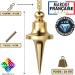 Buy Egyptian Radiesthesia Pendulum Trouvier - Brass Esoteric/Oracle Pendulum for Geobiology & Mood - 27g Gold Travel Magnetizer - Buy Online on GoSupps.com
