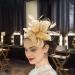 Elegant Gcroet Women's Mesh Flower Fascinator Hat for Weddings Tea Parties & Celebrations - Retro Hair Clip Accessories - Buy Online on GoSupps.com