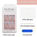 24Pcs Pink Gradient Rhinestone Coffin Press-On Nails - Long Ballerina False Nails for Women and Girls - Buy Online on GoSupps.com