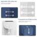 Mr Chen Child Safety Strap Locks (6 Pack) - Adjustable Multi-Use Straps for Childproofing Cabinets, Drawers, Fridge, and Toilet - Transparent - Cabinet Proofing and Latches - Buy Online on GoSupps.com