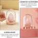 1pc Beauty Egg Storage Box Powder Puff Box Travel Breathable Pctg Pink - Buy Online on GoSupps.com