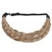 Tess Braided Hair Tie - Adjustable Headband for Women | Large Dark Blonde Hair Accessories | 3.8cm Wide Dutt Braids Extensions - Buy Online on GoSupps.com