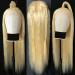 36 Inch 613 Blonde Lace Front Human Hair Wig - Pre Plucked, 150% Density, Natural Hairline - Straight 13x4 Lace Frontal Wig for Women - Buy Online on GoSupps.com