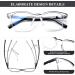 AQWANO Blue Light Blocking Computer Reading Glasses - Anti Glare UV Protection 2.0x - 4 Pack for Men & Women - Buy Online on GoSupps.com