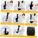 FRCOLOR Black Tape Synthetic Hairpieces Human Hair Extensions Tape Black Human Real Human Hair Full Head Clip Curly Tape in Tape in Hair Extensions Human Hair Black Wig Extend Miss Pu - Buy Online on GoSupps.com