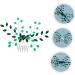 Housoutil Wedding Headpiece for Bride Hair Accessories for Wedding Green Hair Accessories Green Rhinestone Hair Side Comb Bridal Hair Accessory Crystal Emerald Women's Rhinestones - Buy Online on GoSupps.com