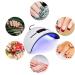 LED UV Nail Lamp for Gel Nail Polish - 3 Timers, Auto Sensor, Digital Display - USB Plug, Portable Design - Buy Online on GoSupps.com