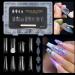 AJTUTUS Clear Full Cover Duals Form French Tip Stickers Gel Art Mold Artificial Tips for Extension - Buy Online on GoSupps.com
