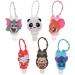 KMDJG 6Pcs Empty Hand Sanitizer Bottles 1 fl oz Portable Cartoon Silicone Silicone Hand Sanitizer Cases Flip Cap Reusable Travel Size Holder Keychain Carriers Random Color