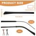 Aster 8 Pairs Anti-Slip Silicone Glasses Bracket Covers - Rubber End Caps for Sports & Reading Glasses (Black/Brown) - International Shipping Available - Buy Online on GoSupps.com