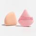 Shop Soft Velour Triangle Makeup Puffs - Marble Rubycell Blending Sponge for Perfect Concealer - 2 Pink Makeup Puffs | International Shipping - Buy Online on GoSupps.com