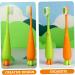 Buy iPetBoom Extra Soft Carrot Manual Toothbrushes for Kids - 4 Pack Travel Cartoon Toothbrushes for Children - Buy Online on GoSupps.com
