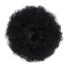 LEEONS 8 Inch Afro Puff Ponytail (Black) - Human Hair Kinky Curly Bun Drawstring Ponytail for Black Women - Buy Online on GoSupps.com