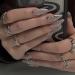 BABALAL Almond Press on Nails Medium Fake Nails Sliver swirl Glue on Nails Rhinestone Stiletto Acrylic Nails with Design FNf401