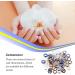 dijiusidy 50 Pieces Glass Crystal Set Eye-catching Personalized Nail Art Rhinestones DIY Handcraft Manicure Accessories for Card Making Ring of Angel - Buy Online on GoSupps.com