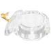 FOMIYES Tools Acrylic Nail Supplies Dish for Acrylic Nails Nail Cup Nail Dish Bowl Nail Dish Cup Nail Liquid Holder Round Nail Art Cup Dappen Dish Octagonal Glass Manicure Metal