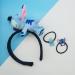 Kawaii Stitch Velvet Headband with 2 Hair Ties | Cute Cartoon Hair Accessories for Girls and Women - Buy Online on GoSupps.com