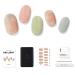 Zinipin Gellight Semi-Cured Gel Nail Strips | 24 Nail Wraps | Includes Nail Wipes Cuticle Stick & Nail File (My Palette)