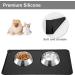 Moacc Dog & Cat Food Mats | Slipproof & Waterproof Silicone Feed Mats - 47x30cm Black Perfect for Pet Bowls - Buy Online on GoSupps.com