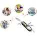 Beikal Folding Tableware: Stainless Steel 7-in-1 Multi Function Tool for Outdoor Camping - Buy Online on GoSupps.com
