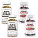 ORGANICS NATURE Black Seed Oil Capsules (2 Bottles) & Sea Moss Gummies (2 Bottles) | Vegan Softgels for Hair Skin Heart Joint Support Lung Detox Energy Mucus Clear Thyroid Digestion Omega 3s