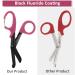2 Pack Trauma Shears 5.8 Inch Stainless Steel Medical Scissors with Carabiner - Black+Burgundy - Buy Online on GoSupps.com