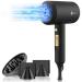 Slopehill ionen F hn AC Motor 1800W hair dryer quick drying hair dryer hair holder with hot/cold button 3 hair dryer concenters and diffuser 3 temperature settings 2-speed (black gold)