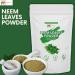 mGanna 100% Natural Neem Leaf Powder Pure Azadirachta Indica for Skin, Hair Care and Cosmetic Formulations 227 GMS / 0.5 LBS - Buy Online on GoSupps.com
