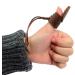 Hide & Drink Leather Archery Thumb Protector Mongolian Finger Guard for Recurve Bow - Handmade, Bourbon Brown - 101 Year Warranty - Buy Online on GoSupps.com