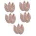 Healvian 5 Pairs Forefoot Cushion Glitter Heels Ballet Pointe Toe Pads Belly Crease Protectors Slippers Foot Pads Shoe Dance Socks Ballet Toe Protector Foot Toe Protector Toe Caps Toe Cover