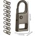 Zipper Pull Replacement - 10 Removable Zipper Pulls | Detachable Backpack Zipper Pulls | Zipper Replacement Slider | Versatile Sturdy Zipper Handle Fixer for Wallets Black Copper - Buy Online on GoSupps.com