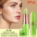 2Pcs Aloe Vera Lip Color Changing Lipstick & Lip Balm Set | Magic PH Lipstick for Women & Girls | Waterproof Crystal Flower Jelly Lipstick Gloss | Stain Makeup Set - Buy Online on GoSupps.com