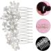 minkissy Barrettes for Women Pearl Hair Accessories Pearl Hair Clip Hair Jewels for Women Women's Hair Accessories Pearl Hair Pin Bridal Hair Clip Flower Hair Comb Pearlescent Blush Bride - Buy Online on GoSupps.com