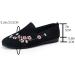 Buy XTZYGLFD Women's Summer Sandals - Embroidered Breathable Comfortable Flat Leisure Shoes in Black & Gray Elegant Wedge Heel Perfect for UK Size 5 - Buy Online on GoSupps.com